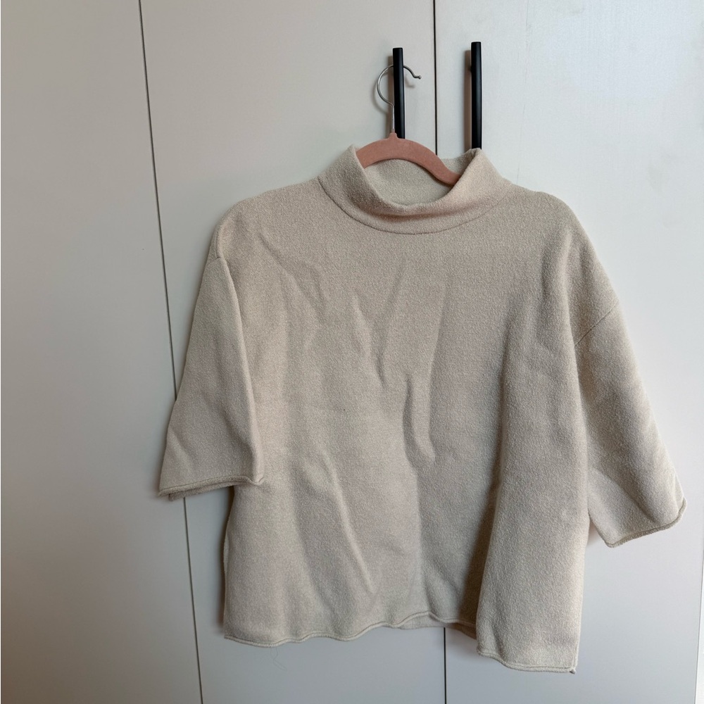 Zara Cream Cowl Neck Sweater